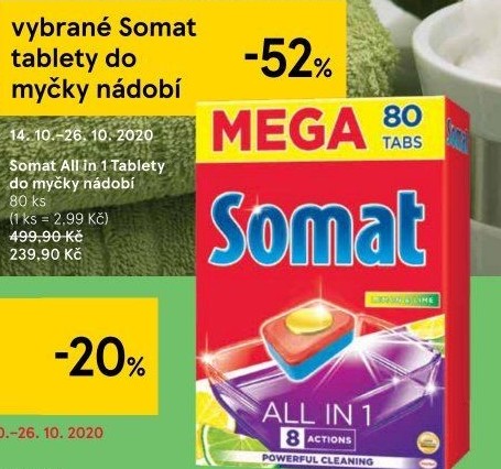 Tablety do myčky All in 1 Somat