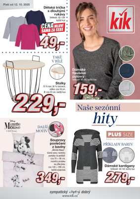 akční leták Kik textil 12.10.2020-10.11.2020