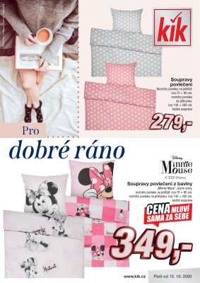 akční leták Kik textil 12.10.2020-10.11.2020