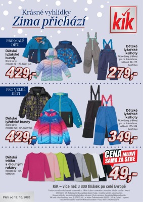 akční leták Kik textil 12.10.2020-10.11.2020