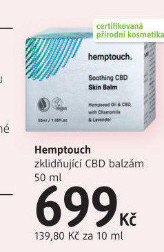 Balzám tělový zklidňující Hemptouch