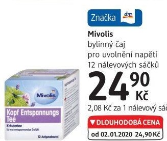 Čaj bylinný Mivolis Das Gesunde Plus