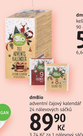 Čajový adventní kalendář dm Bio