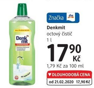 Čistič octový Denkmit