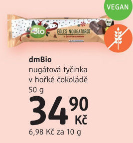 Čokoládová tyčinka dm Bio