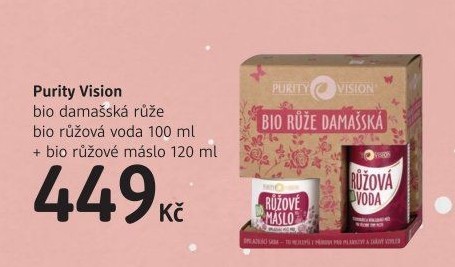 Dárková kazeta bio Růže damašská Purity Vision