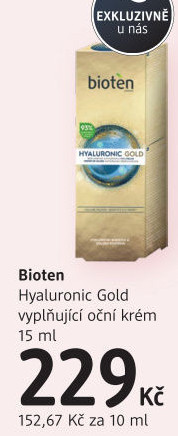 Oční krém Hyaluronic Gold Bioten