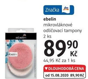 Odličovací tampony textilní Ebelin