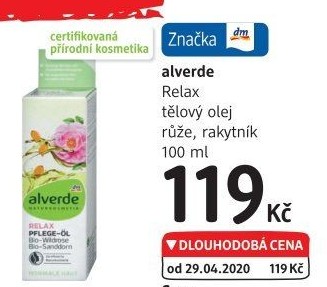 Olej tělový Alverde