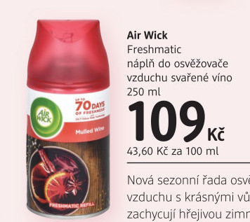 Osvěžovač vzduchu Freshmatic Air Wick - náplň