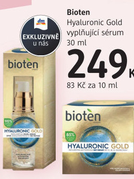 Pleťové sérum Hyaluronic Gold Bioten