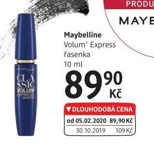 Řasenka Classic Volum‘ Express Maybelline