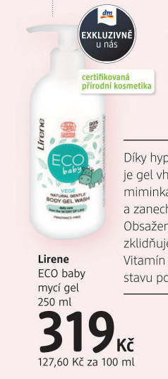 Sprchový gel Eco baby Lirene