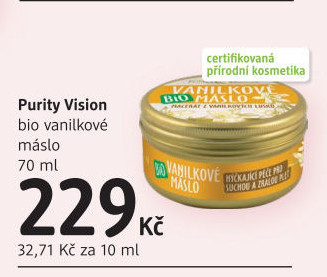 Vanilkové máslo Purity Vision