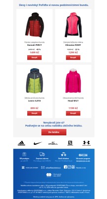 akční leták Sportisimo 15.10.2020-20.10.2020