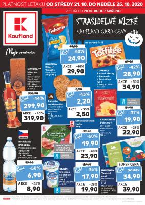 akční leták Kaufland 21.10.2020-25.10.2020