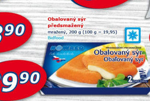 Sýr obalovaný mražený Nowaco