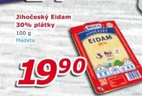 Sýr Eidam Jihočeský 30% Madeta