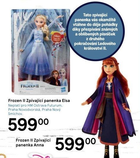Panenka zpívající Frozen Hasbro
