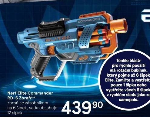 Pistole Elite Nerf Commander RD-6