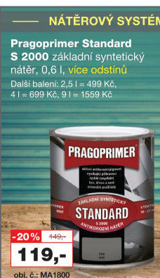 Barva na kov Standard Pragoprimer