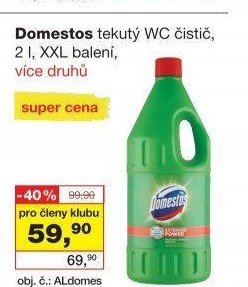 Čistič WC gelový Domestos