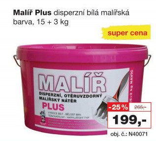 Malířský nátěr Malíř Plus