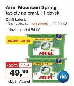 Prací kapsle Ariel