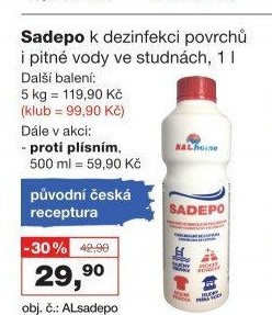 Sanitární kapalina Sadepo Balhome