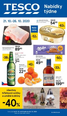 akční leták Tesco 21.10.2020-26.10.2020