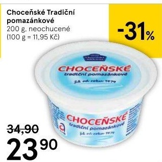 Tradiční pomazánkové Choceňské