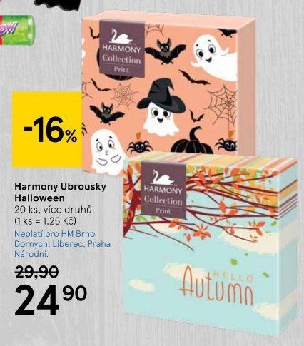 Ubrousky papírové Harmony