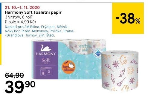 Toaletní papír 3vrstvý Harmony
