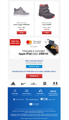 akční leták Sportisimo 20.10.2020-25.10.2020