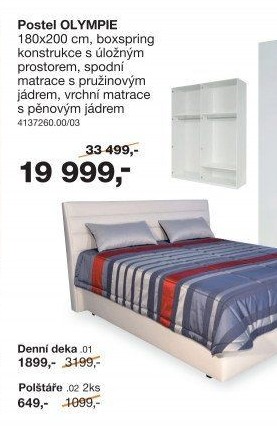 Postel boxspring Olympie