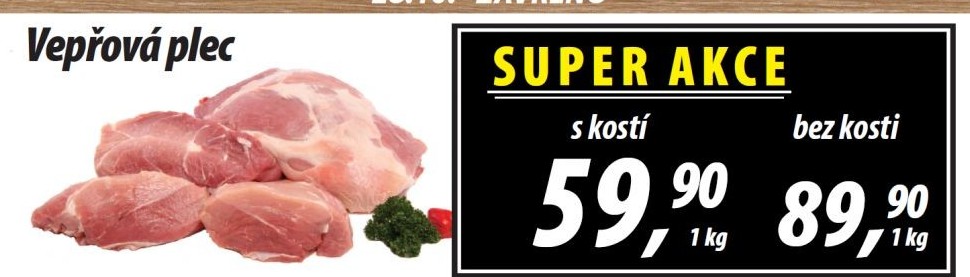 Vepřová plec s kostí