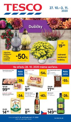akční leták Tesco 27.10.2020-3.11.2020