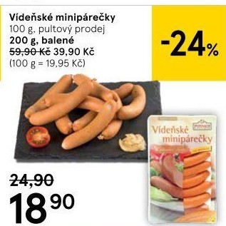 Minipárečky vídeňské