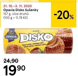 Zlaté sušenky Disko Opavia