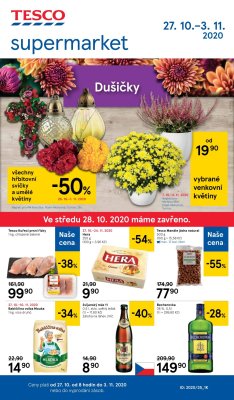 akční leták Tesco 27.10.2020-3.11.2020