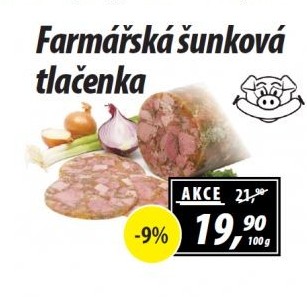 Tlačenka šunková Farmářská