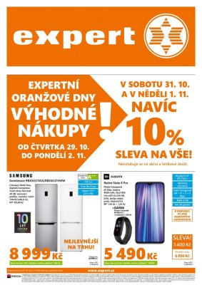 akční leták Expert elektro 29.10.2020-2.11.2020
