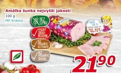 Šunka Amálka nejvyšší jakosti Krásno