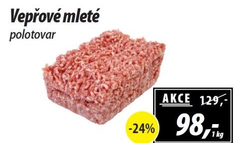 Maso mleté vepřové