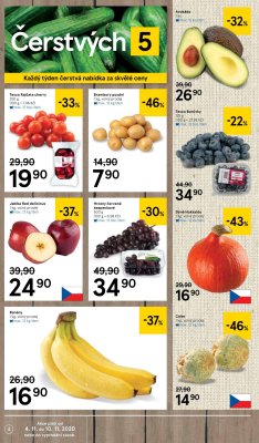 akční leták Tesco 4.11.2020-10.11.2020