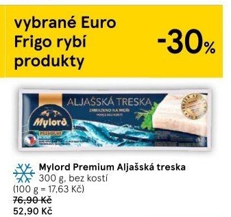 Aljašská treska filé pro děti mražené Premium Mylord
