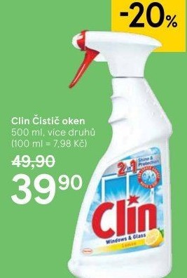 Čistič oken s alkoholem Clin
