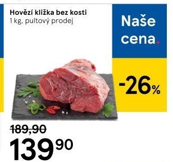 Hovězí přední bez kosti - kližka