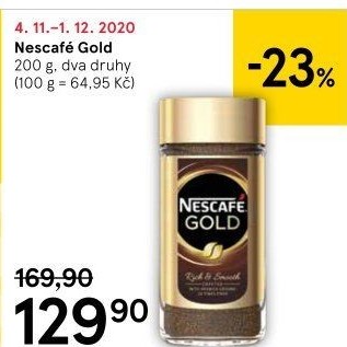 Instantní kávy Nescafé Gold