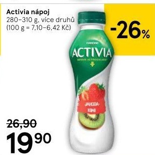 Jogurtový nápoj Activia Danone